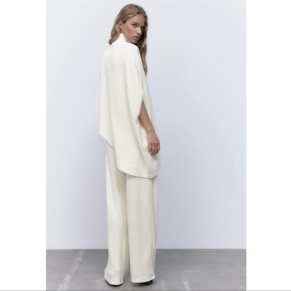 ZARA BLOGGERS FAV 2PIECES SOFT ASYMMETRIC TOP AND SOFT DART PANTS - Picture 9 of 9